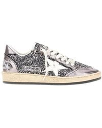 Golden Goose - 'Ballstar' Glittered Sneakers - Lyst