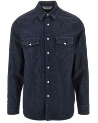 Aspesi - Denim West Shirt - Lyst