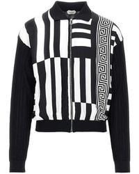 Versace - Cardigan With Sylvester Print - Lyst