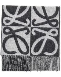 Loewe - Wool And Cashmere Scarf - Lyst