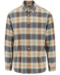 AURALEE - Check Light Wool Shirt - Lyst