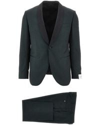 Luigi Bianchi - Wool Suit With Satin Details - Lyst