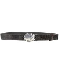 Brunello Cucinelli - Texture Leather Belt - Lyst