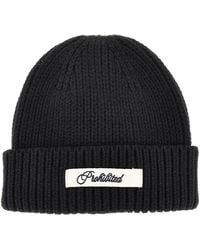 Prohibited - 'Echo' Cotton-Blend Beanie Hat - Lyst