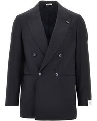 BRERAS Milano - 'Arezzo' Wool Double-Breasted Jacket - Lyst