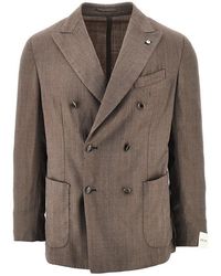L.B.M. 1911 - L. B.M. 1911 'Tom' Wool-Blend Double-Breasted Jacket - Lyst