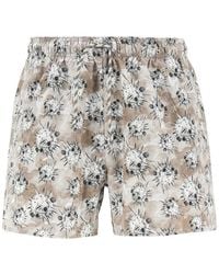 Emporio Armani - Sea Animals Print Swimshorts - Lyst