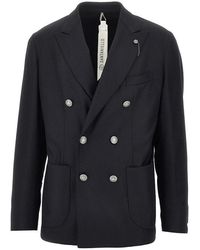 Santaniello - Wool-Blend Tailored Jacket - Lyst