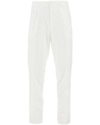Emporio Armani - Pima Cotton Pants With Dart - Lyst