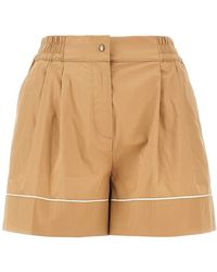 Moncler - Cotton-Blend High-Rise Shorts - Lyst