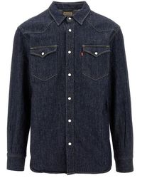 Levi's - Levi'Cotton And Linen Denim Shirt - Lyst