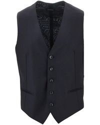 Tagliatore - Super 110's Wool Tailored Vest - Lyst
