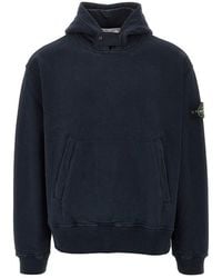 Stone Island - Cotton French Terry Hoodie - Lyst