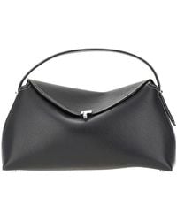 TOTEME - 'T-Lock' Grained Leather Top-Handle Bag - Lyst