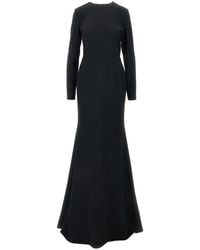 Gucci - Crepe Open-Back Long Dress - Lyst