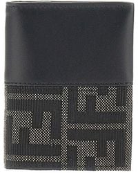 Fendi - Ff Jacquard Bi-Fold Card Holder - Lyst