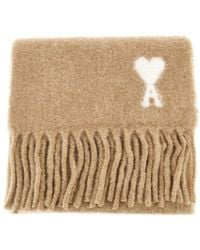 Ami Paris - De Coeur' Alpaca-Blend Scarf - Lyst