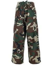 Obey - Baggy Fit Camouflage Cotton Cargo Pants - Lyst