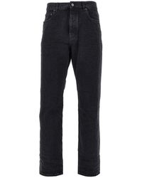Saint Laurent - Tapered Leg Relaxed Fit Jeans - Lyst
