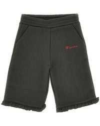 Marni - Cotton Pants With Logo Print Kids - Lyst