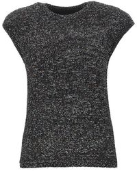 Emporio Armani - Sequinned Knit Top - Lyst