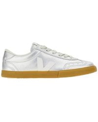 Veja - Metallic Leather 'Volley' Sneakers - Lyst