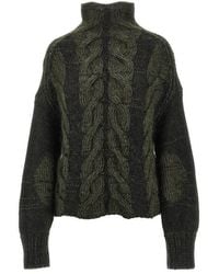 KHAITE - 'Nico' Cable-Knit Sweater - Lyst