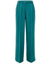 Pinko - Wide Leg Satin Pants - Lyst