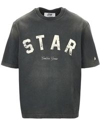Golden Goose - Vintage Effect Relaxed Fit T-Shirt - Lyst