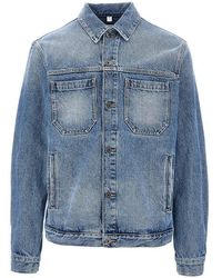 Off-White c/o Virgil Abloh - 'Half Arrow Skate' Denim Jacket - Lyst