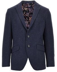 Etro - Mouliné Tweed Single-Breasted Jacket - Lyst