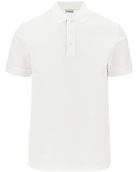 Burberry - Cotton Piquet Polo Shirt With Ekd Embroidery - Lyst