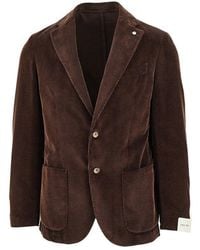 L.B.M. 1911 - L. B.M. 1911 Corduroy Single-Breasted Jacket - Lyst