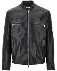 DSquared² - Leather Biker Jacket - Lyst