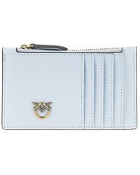 Pinko - 'Love Birds' Leather Cardholder - Lyst
