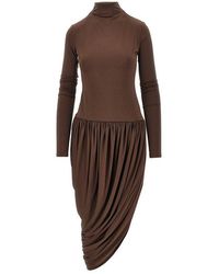 ANDAMANE - 'Vesna' Jersey Midi Dress - Lyst