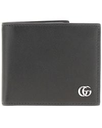 Gucci - Bi-Fold Wallet With Gg Detail - Lyst