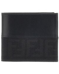 Fendi - Ff Jacquard Bi-Fold Wallet - Lyst
