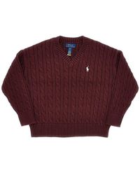 Ralph Lauren - Cable Knit Cotton Sweater Kids - Lyst
