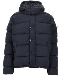 Stone Island - Wool Ripstop-Tc_S. I. Ghost Padded Jacket - Lyst