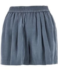 Emporio Armani - Washed Twill Shorts - Lyst
