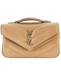 Saint Laurent - Quilted Nappa Leather Small 'Loulou' Bag - Lyst