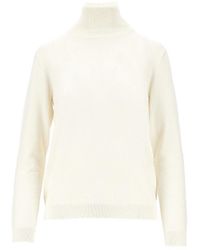 Weekend by Maxmara - Silk And Wool-Blend Knitted Turtleneck - Lyst