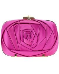 Roger Vivier - 'Rose Vivier' Satin Clutch - Lyst