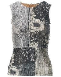 Maison Margiela - Sequinned Floral Patchwork Top - Lyst