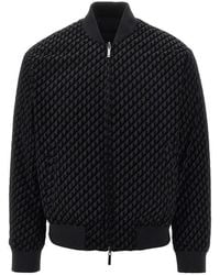 Emporio Armani - Reversible Padded Bomber Jacket - Lyst