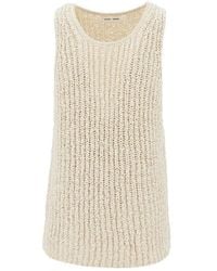 Cmmn Swdn - 'Eli' Woven Knitted Cotton Tank Top - Lyst