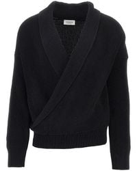 Laneus - Cotton Knitted Cardigan - Lyst