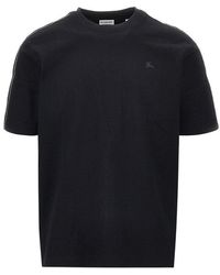 Burberry - T-Shirt Con Profili Check - Lyst