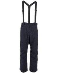 Moncler - Denim Effect Wool Ski Pants - Lyst